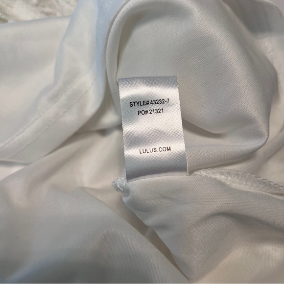 Lulus White Lace Shift Dress Large NWT Bridal Shower Engagement Party - Picture 8 of 9